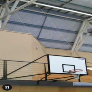 basketball b board side swing suspended variable wall brkt