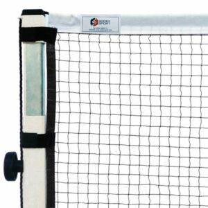competition badminton net fixing by velcro