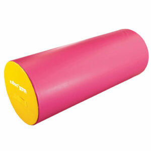 cylinder foam pink yellow