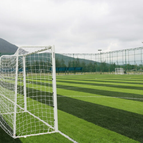 freestanding mini football goal field