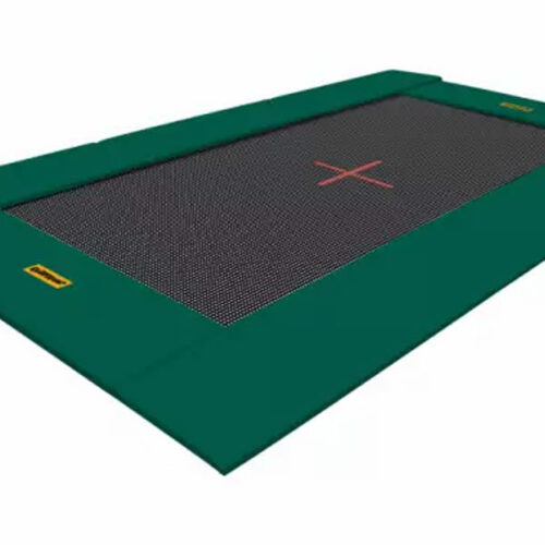 green trampoline matt