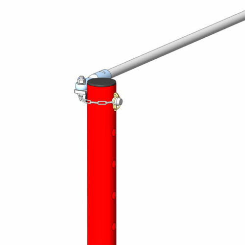 high bar without cable with casing outside the floor three