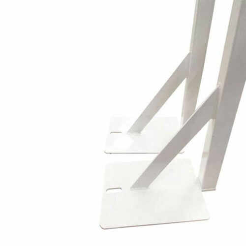 posts on baseplate adjustable height stand