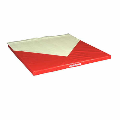 red white diagonal mat