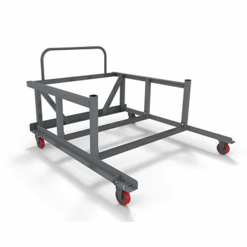 steel hurdle cart side view