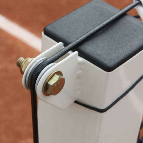 tennis net posts screw and wire