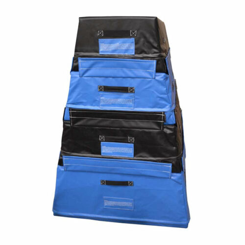 trapezoid carolina gym supply black blue stack