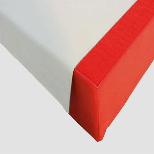 white red traditional landing mat for rings beam asymmetric parallel and high bars