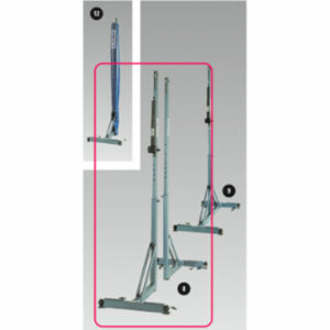 with linear tensioner for floor anchors